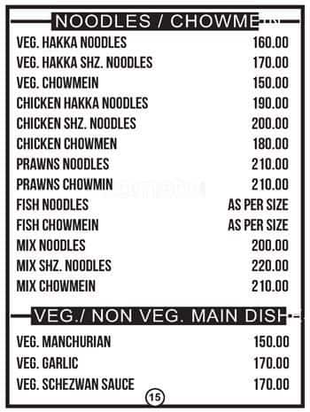 Menu at Satyam's Food Court, Mumbai, RHB Road