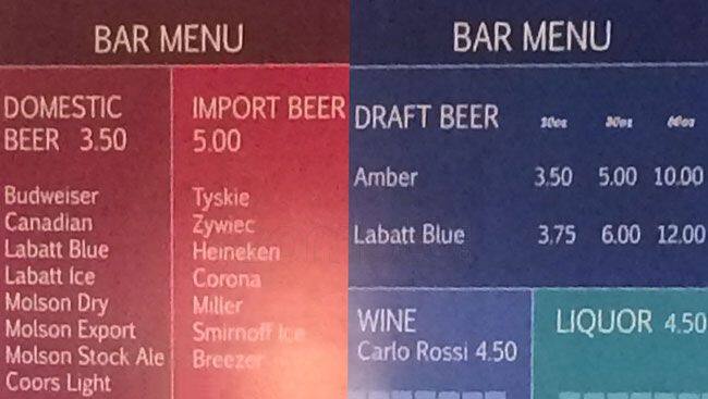 Ice Queen Restaurant menu