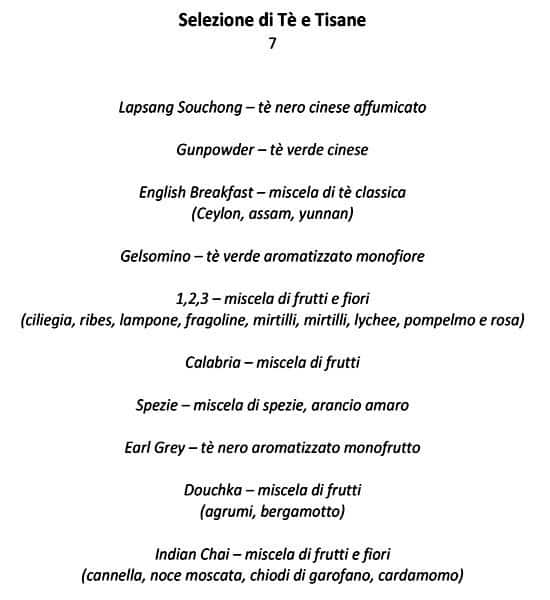 Menu di Essenza 