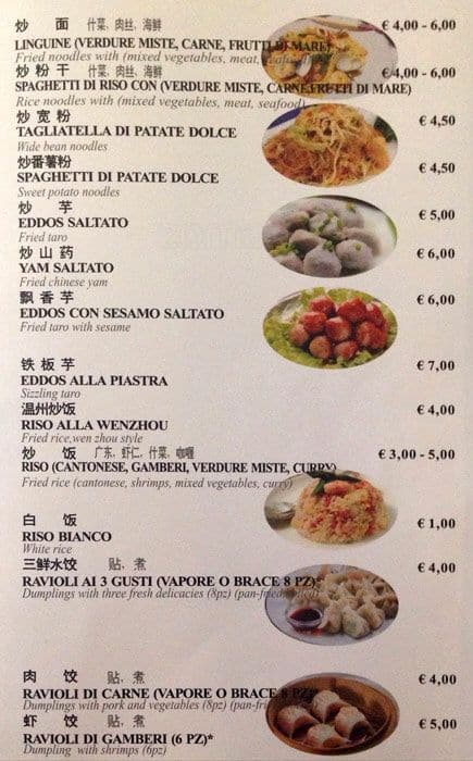 Menu di Nuova Viscontea 