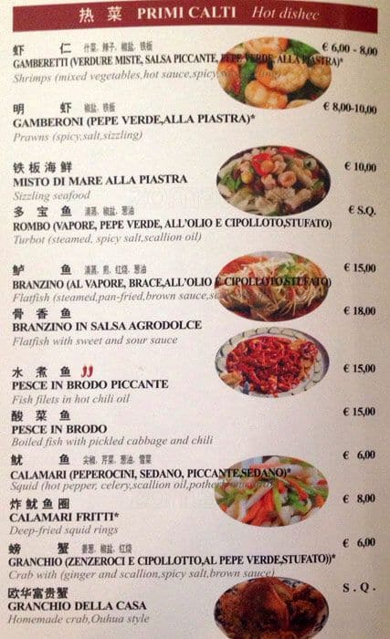 Menu di Nuova Viscontea 