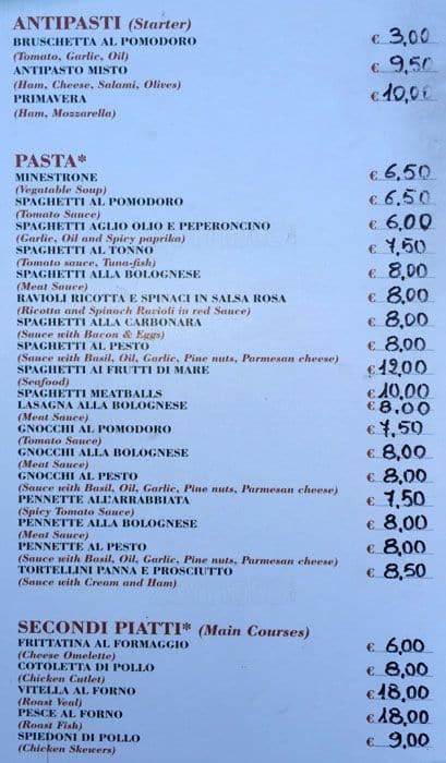 Menu di Bistrot.936 