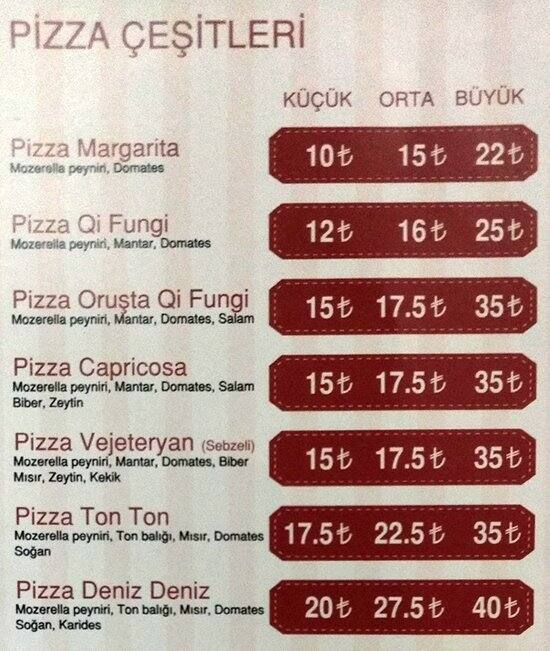 Talya Pizza Menü, Talya Pizza, İstanbul için Menü Zomato Türkiye
