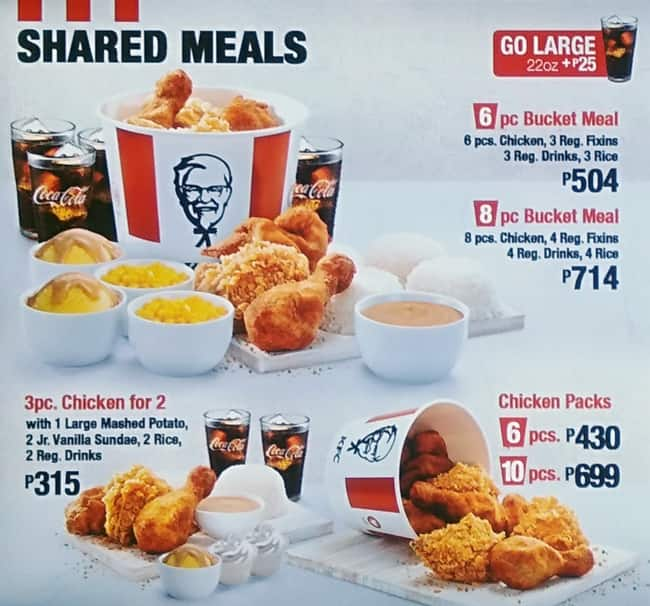 Kfc menu 2022