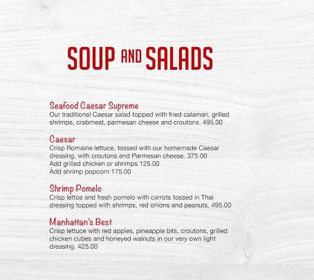 Menu at Burgoo restaurant, Marikina, SM Marikina