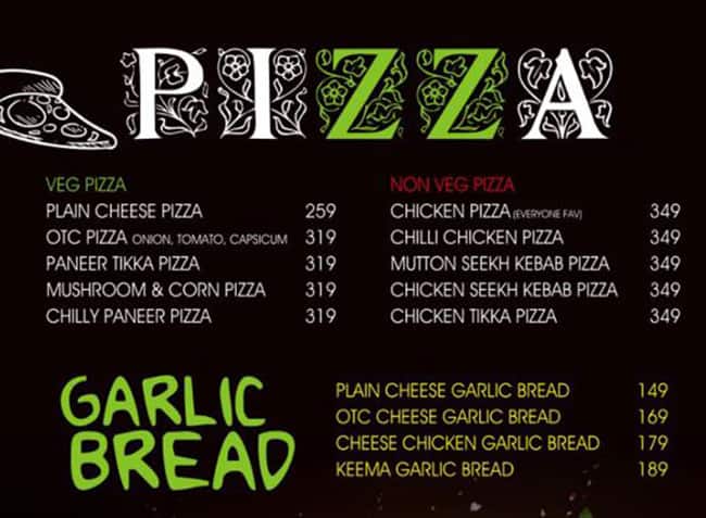 Spice Court Restaurant & Bar menu