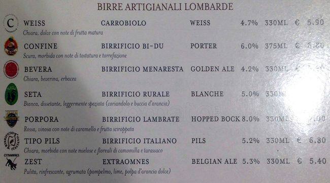Menu di Il Ristorante della Pasta e della Pizza 