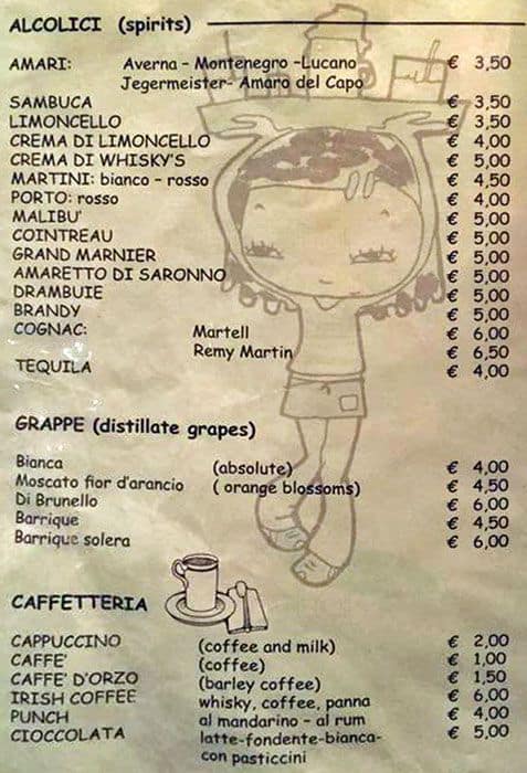 Menu di Dalhù 