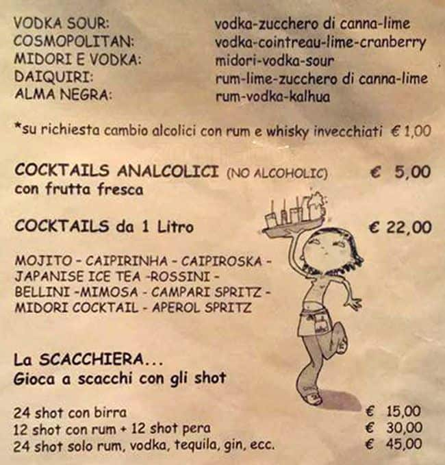 Menu di Dalhù 