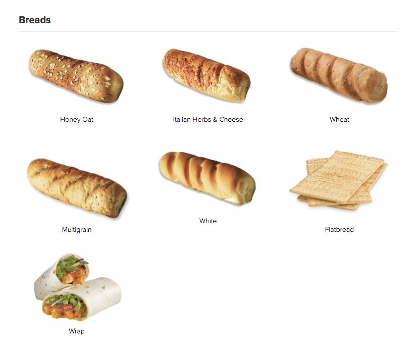 Carta de Subway