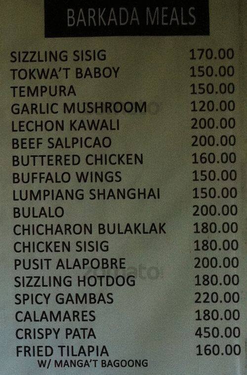 Cube Square Menu Menu at Cube, Makati
