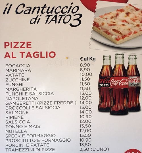 Menu di Il Cantuccio di Tato 