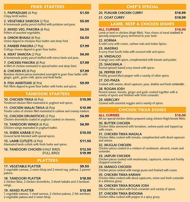 Virsa The Heritage Indian Cuisine Joondalup Perth