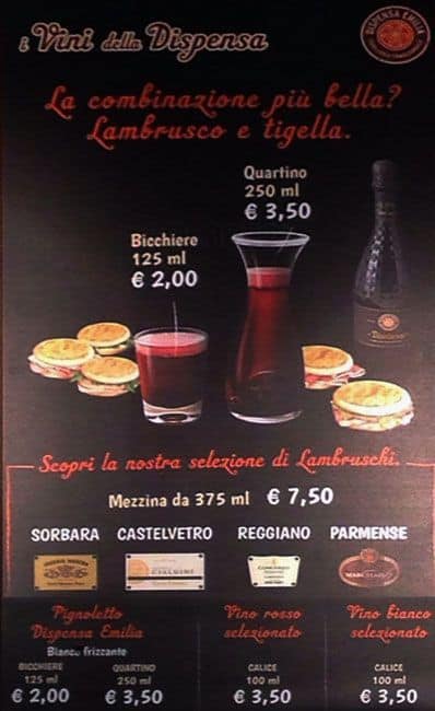 Menu di Dispensa Emilia 