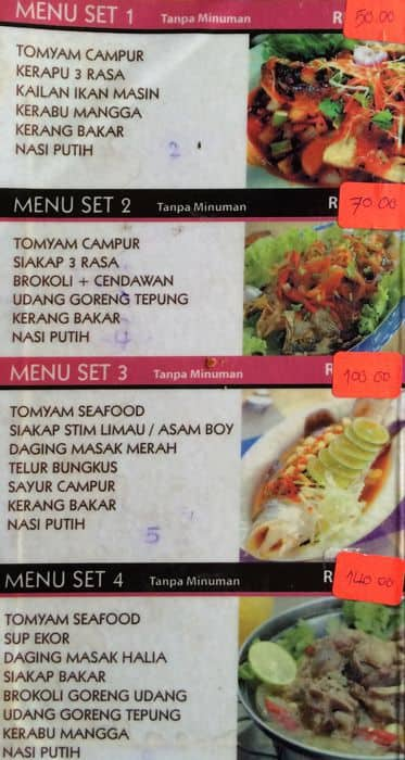 L.A Medan Selera Menu, Menu for L.A Medan Selera, Kampung Baru, Kuala ...