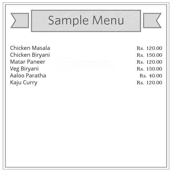 Khandeshi Katta menu