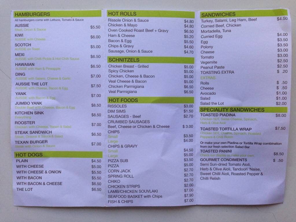 Creme Espresso Bar Menu, Menu for Creme Espresso Bar, Balcatta, Perth