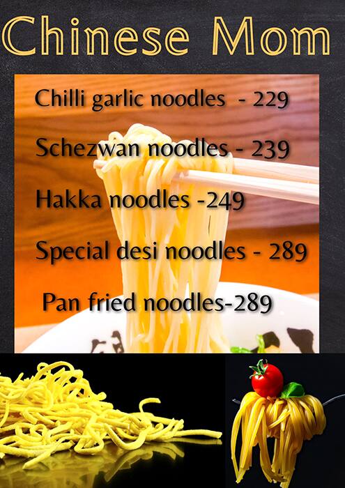 Menu of Chinese Mom, Gomti Nagar, Lucknow