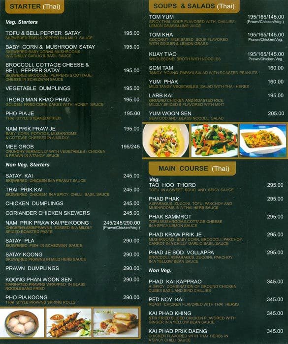 Munchkins Thai Ban Menu, Menu for Munchkins Thai Ban, Pali Hill, Bandra ...