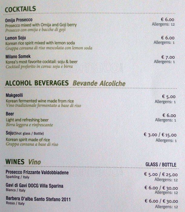 Menu di Hansik 