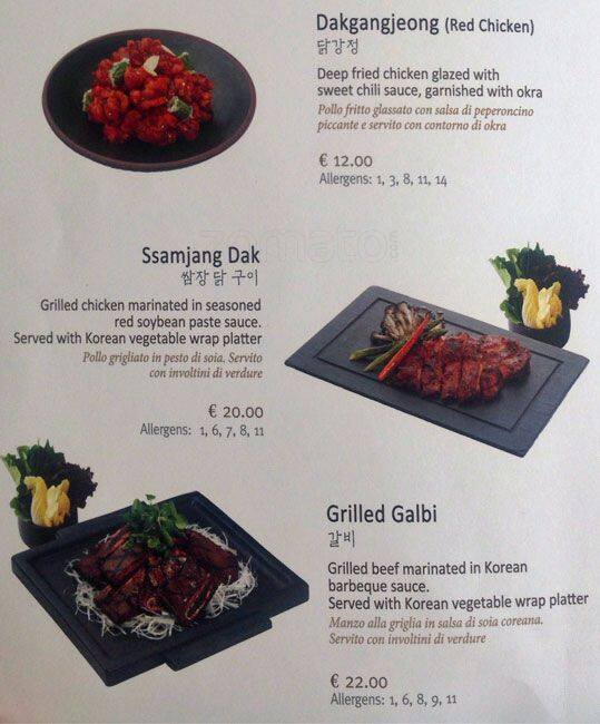 Menu di Hansik 