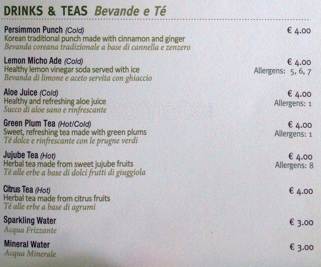 Menu di Hansik 