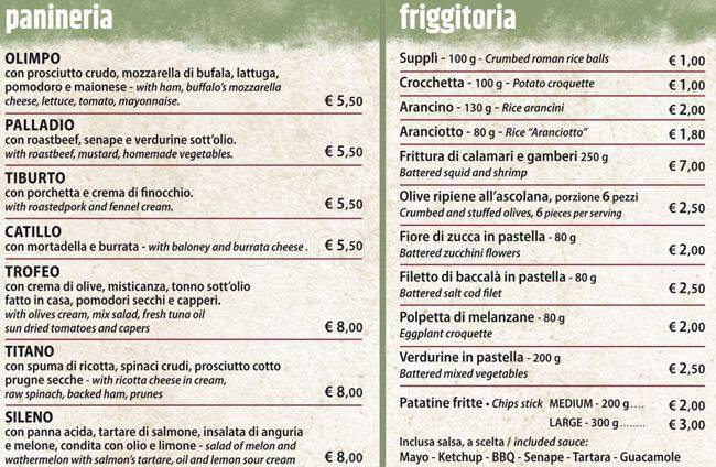 Menu di DiGusto 