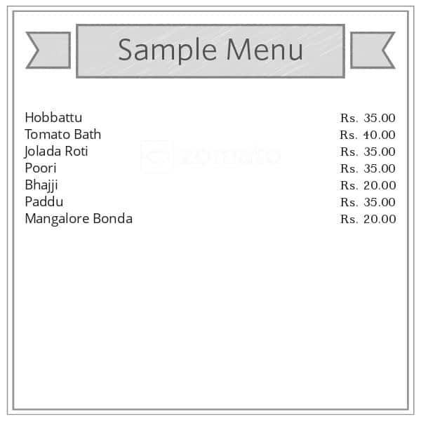 Menu of Baveshwara Snacks Point, KR Puram, Bangalore