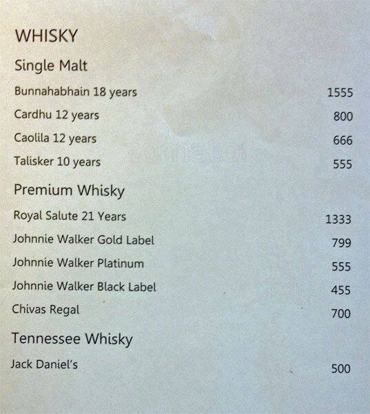 Obsidian Sports Bar menu