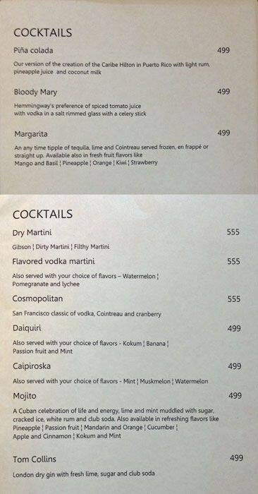 Obsidian Sports Bar menu