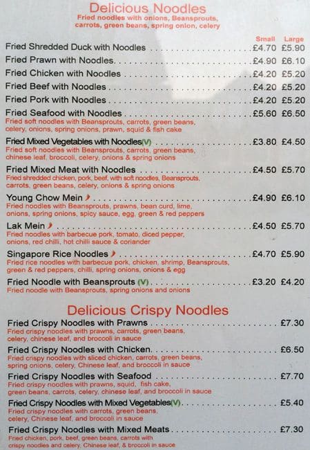 GC Kitchen - Chinese Takeaway akeaway menu