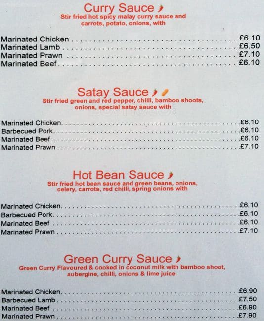 GC Kitchen - Chinese Takeaway akeaway menu