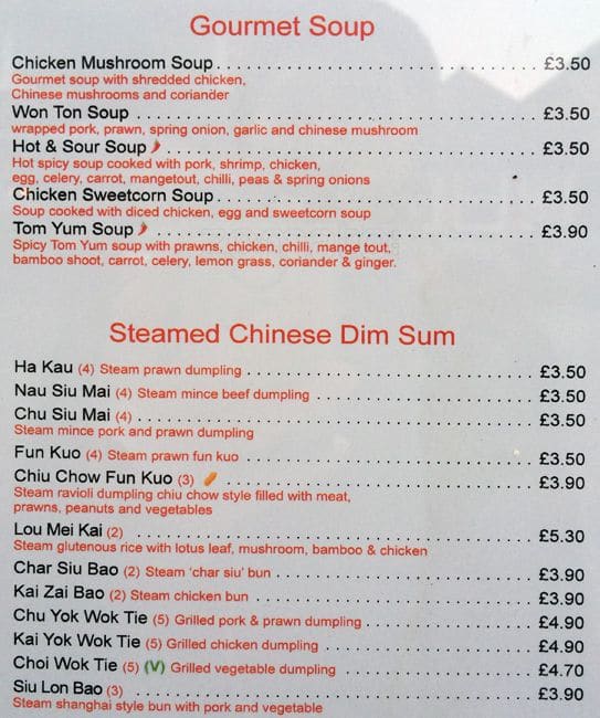 GC Kitchen - Chinese Takeaway akeaway menu