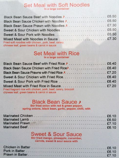 GC Kitchen - Chinese Takeaway akeaway menu