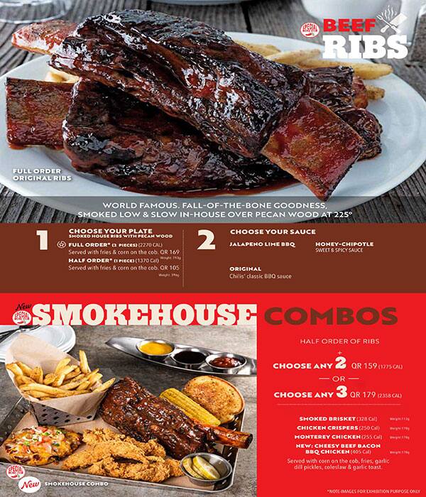 Chili's menu