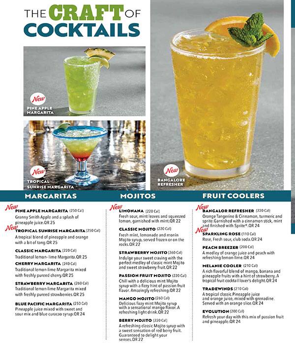 Chili's menu