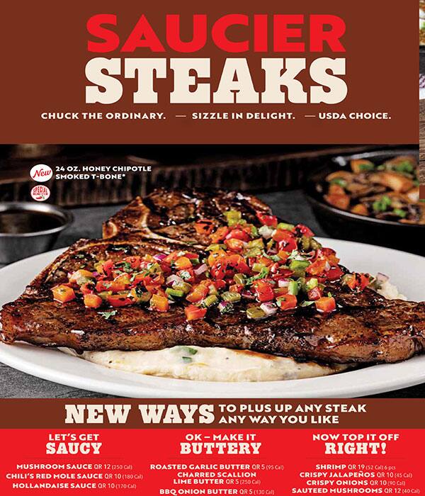 Chili's menu