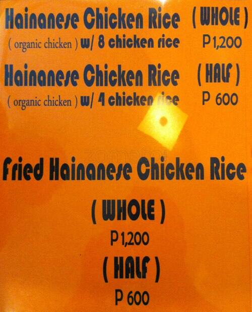 Carta de Sir Raffles Food House