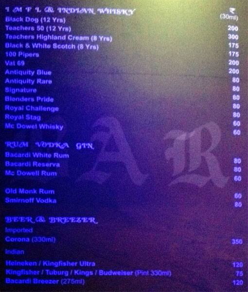 La shack menu