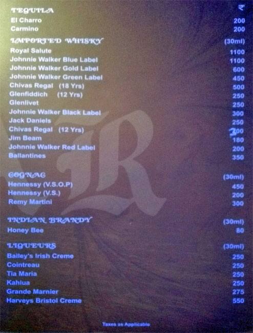 La shack menu