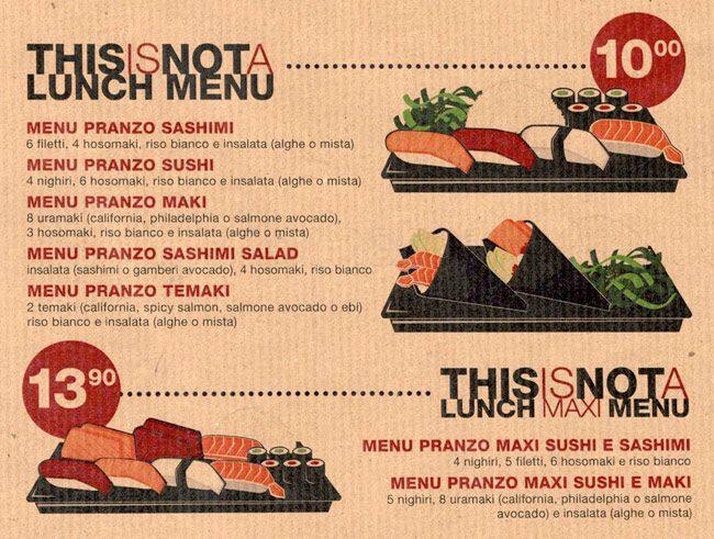Menu di This Is Not a Sushi Bar Conca 