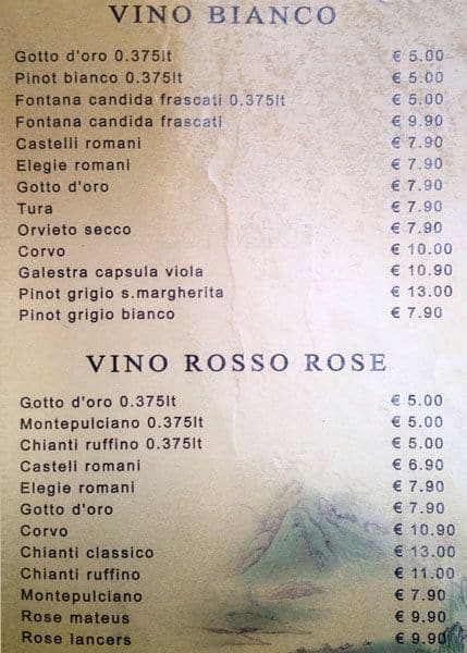 Menu di Il Buongustaio 