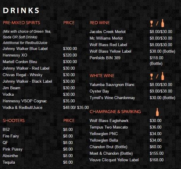 Karaoke World Menu, Menu for Karaoke World, CBD, Sydney Urbanspoon/Zomato