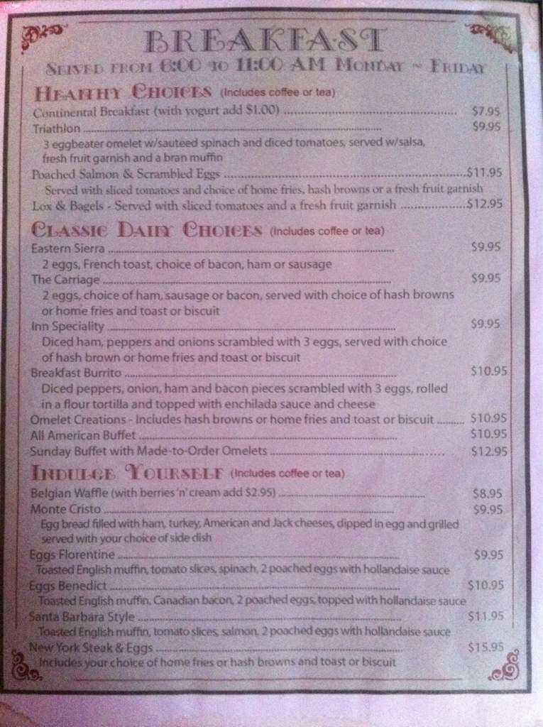 Cafe Potpourri меню