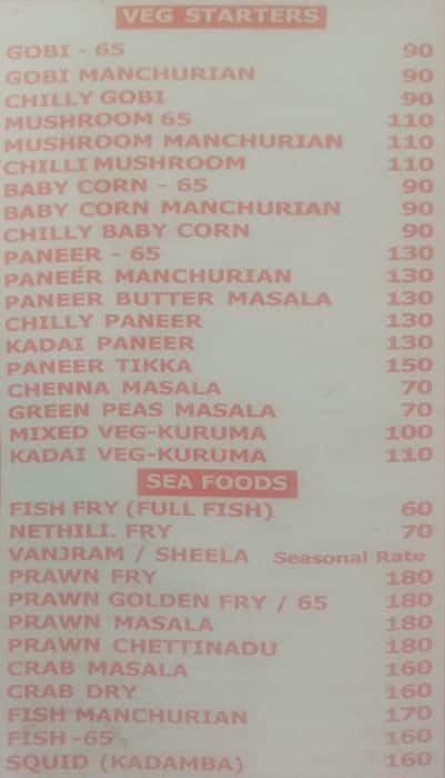 Quality Inn Menu Menu For Quality Inn Akkarai Chennai Zomato