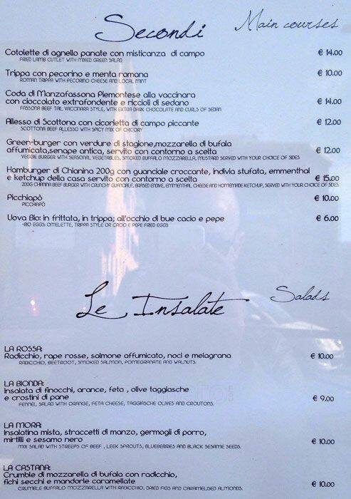 Menu di Essenziale 