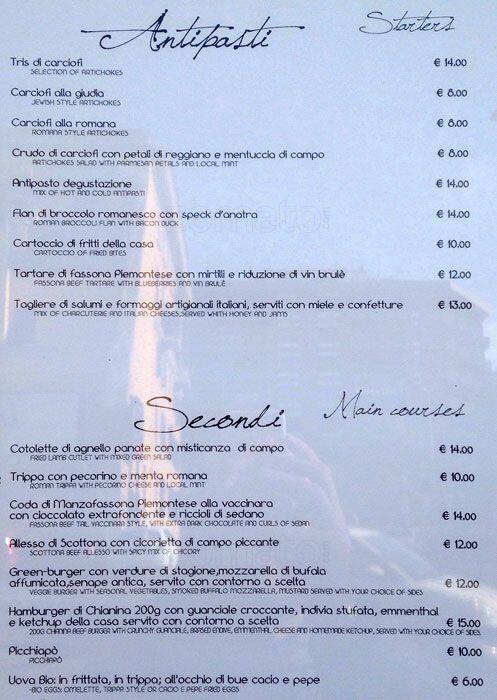 Menu di Essenziale 