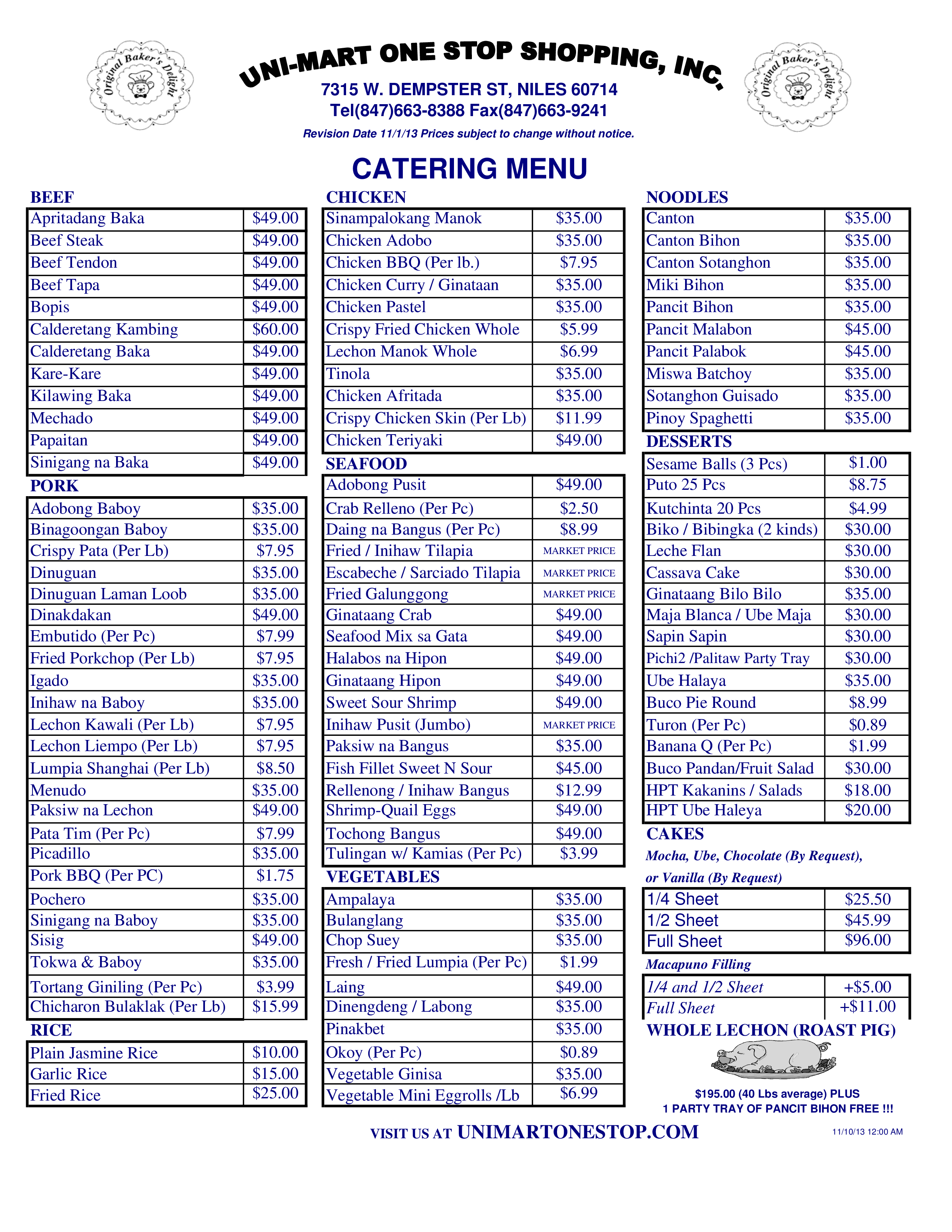 UniMart Menu, Menu for UniMart, Uptown, Chicago Urbanspoon/Zomato