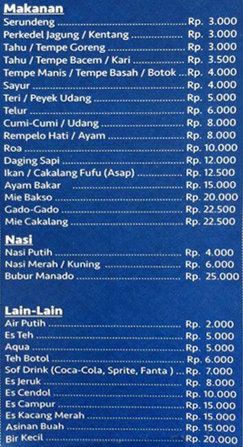 Warung Dapur Sanur Menu Menu for Warung Dapur Sanur 