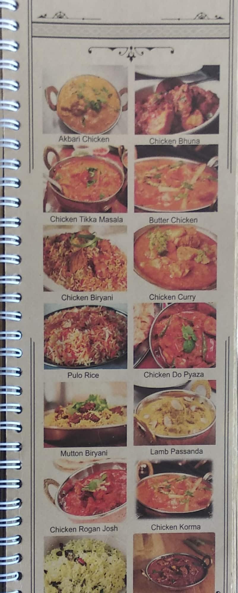 Sitara menu